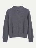 s.Oliver BLACK LABEL Strickjacke mit Stehkragen 9898-GREY/BLACK bei Robert Ley