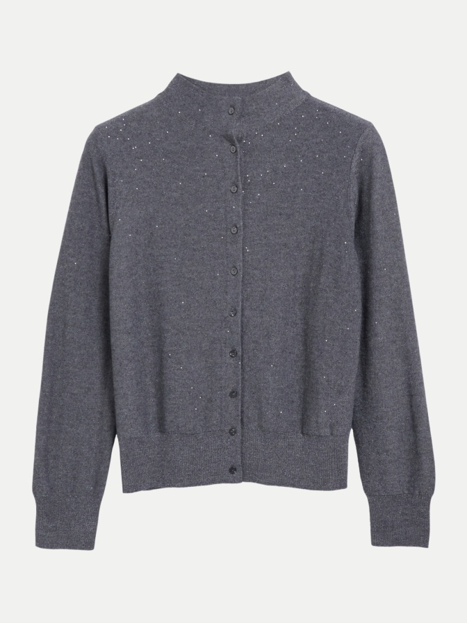 s.Oliver BLACK LABEL Strickjacke mit Stehkragen bei Robert Ley
