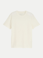 Tom Tailor Denim T-Shirt in Waffel-Optik 12906-Wool White bei Robert Ley