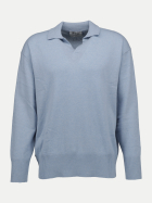 FTC Cashmere Strickpullover mit Polokragen 0617 stone washed bei Robert Ley