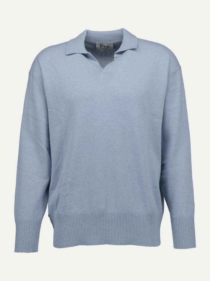 FTC Cashmere Strickpullover mit Polokragen bei Robert Ley