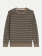Marc O'Polo Bouclé-Pullover mit Streifen I20-multi/stripe bei Robert Ley