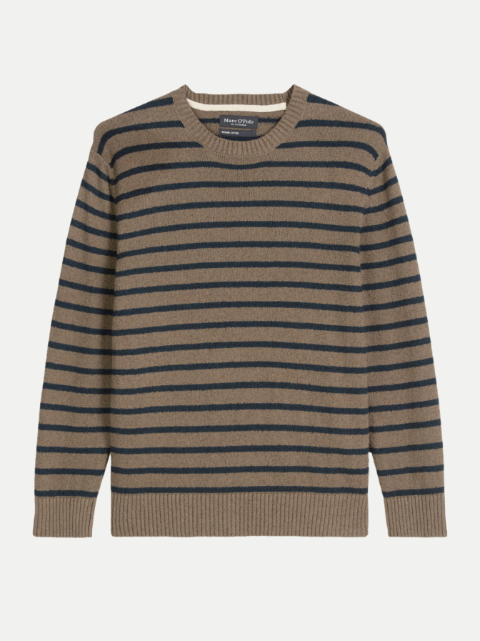 Marc O'Polo Bouclé-Pullover mit Streifen bei Robert Ley