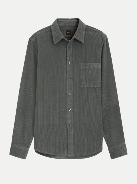 BOSS Orange Cordhemd Relegant mit Logo-Stickerei bei Robert Ley