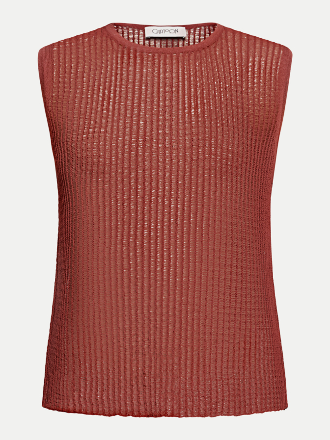 Cartoon Strickpullover ohne Arm bei Robert Ley