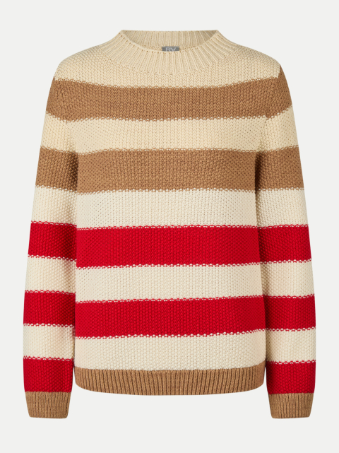 Rabe Moden Grobstrick-Pullover Gestreift bei Robert Ley
