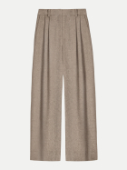 Ladneri Barrel-Fit Bundfaltenhose taupe melange bei Robert Ley