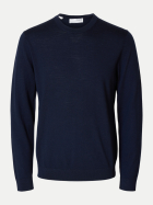 SELECTED HOMME Pullover aus Merinowolle 178814-Navy Blazer bei Robert Ley