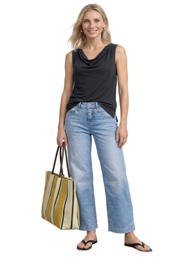 Street One Top mit Wasserfall-Ausschnitt bei Robert Ley