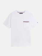 Tommy Hilfiger T-Shirt aus Piqué-Jersey YBR-WHITE bei Robert Ley