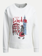 Milano Italy Sweatshirt mit Print 104-OFFWHITE bei Robert Ley