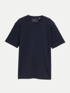 Tom Tailor Denim T-Shirt in Waffel-Optik 10668-sky captain blue bei Robert Ley