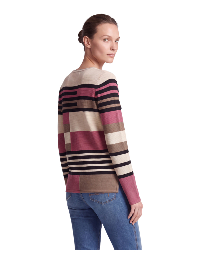 Rabe Moden Strickpullover im Color-Blocking-Design bei Robert Ley