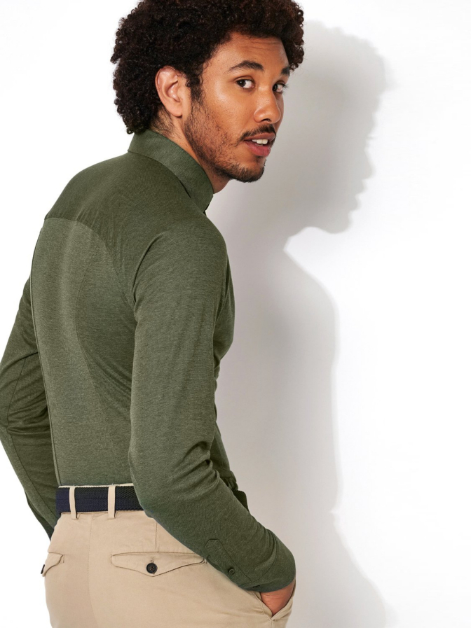 Desoto Slim-Fit Jerseyhemd bei Robert Ley