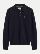 Gant Polopullover aus Lambswool 410-MARINE bei Robert Ley