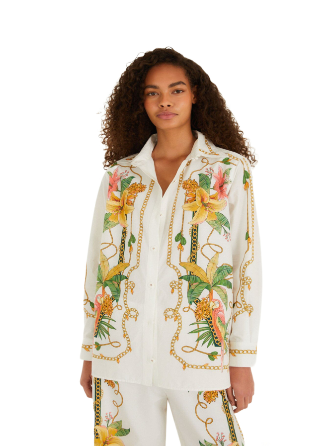 Farm Rio Langarmhemd Tropical Royalty bei Robert Ley