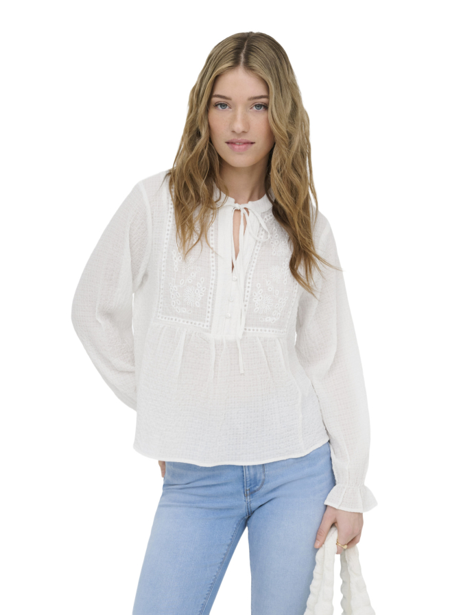 Only Bluse mit Rundhalsausschnitt bei Robert Ley