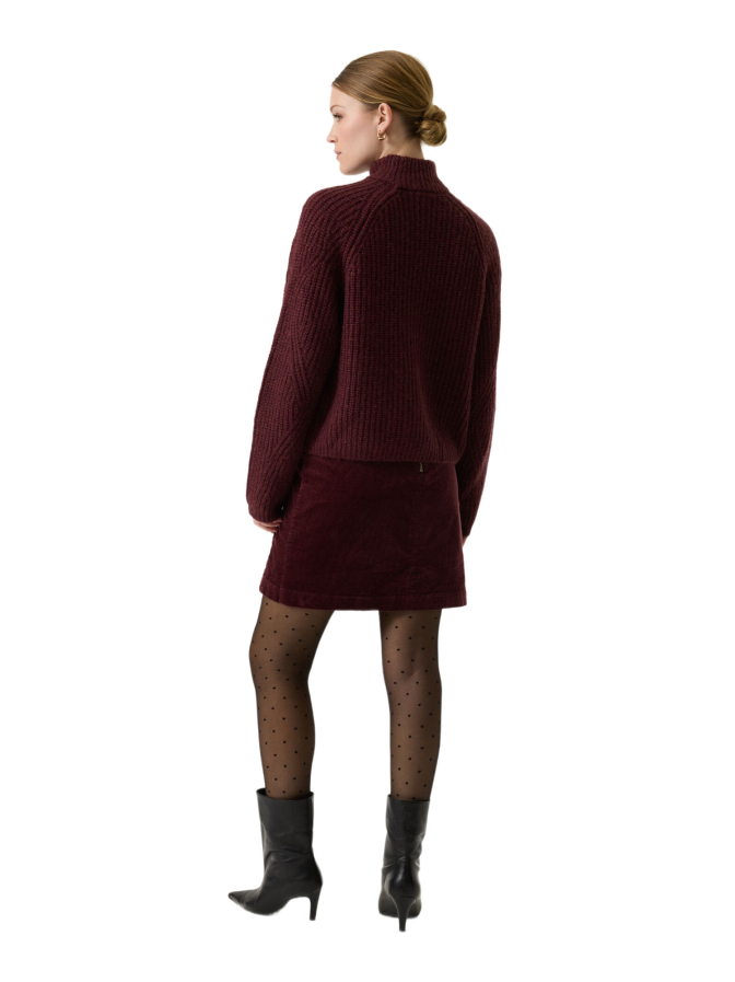 Garcia Mini-Cordrock mit Knopfdetails bei Robert Ley