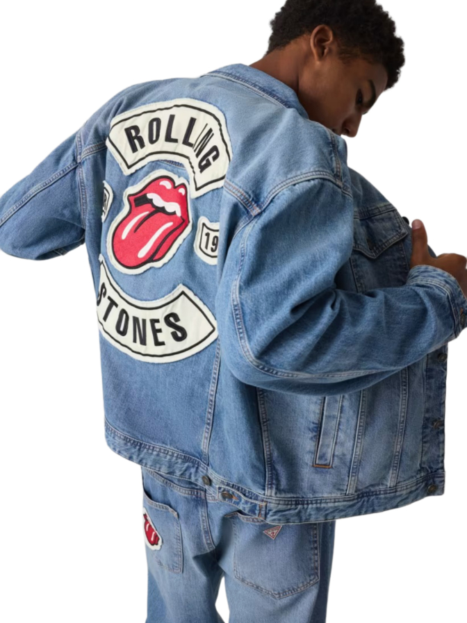 Guess Jeans-Truckerjacke GJ x Rolling Stones bei Robert Ley