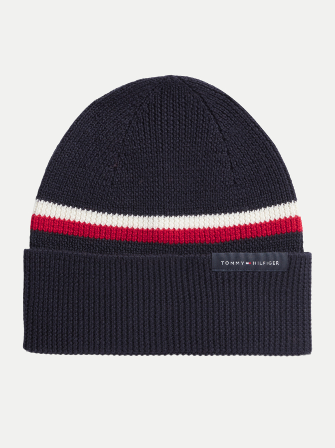 Tommy Hilfiger Beanie mit Global-Streifen bei Robert Ley