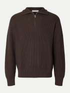 SELECTED HOMME Strickpullover mit halbem Reißverschluss 180751-Delicioso bei Robert Ley