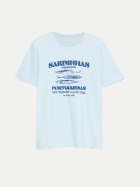 s.Oliver RED LABEL T-Shirt mit Frontprint 51D4-BLUE bei Robert Ley