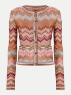 MISSONI Cardigan mit Snake-Chevron-Motiv SM9Y1 pink/rost tones bei Robert Ley