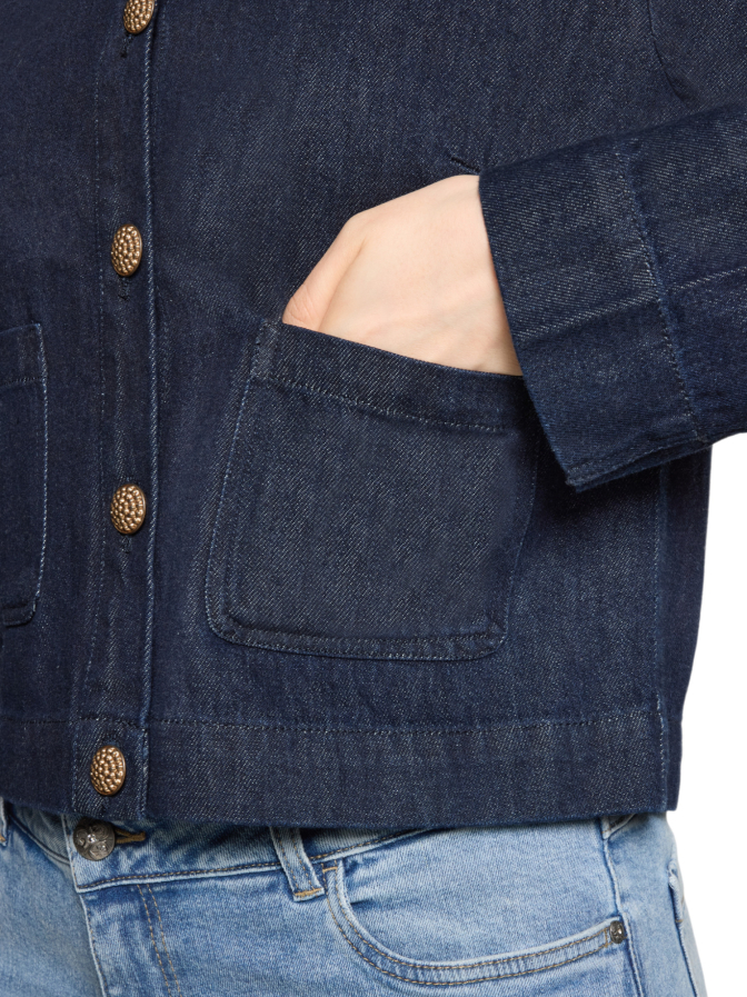 Cartoon - Daydream Jeansjacke mit Fake-Fur Kragen bei Robert Ley