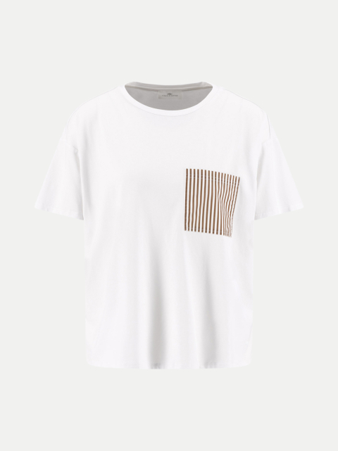 Fynch-Hatton T-Shirt mit Streifendetail bei Robert Ley