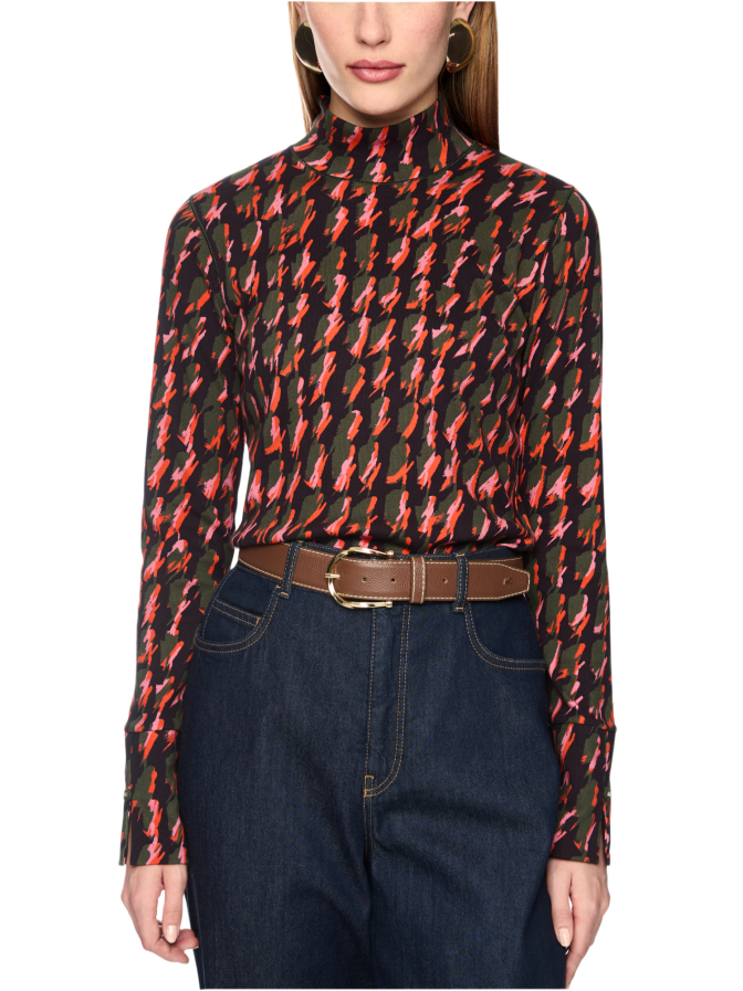 Marc Cain Langarmshirt mit Hahnentrittmuster bei Robert Ley
