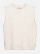 Herrlicher Strickpullover Ella Flora ohne Ärmel 207-ivory bei Robert Ley