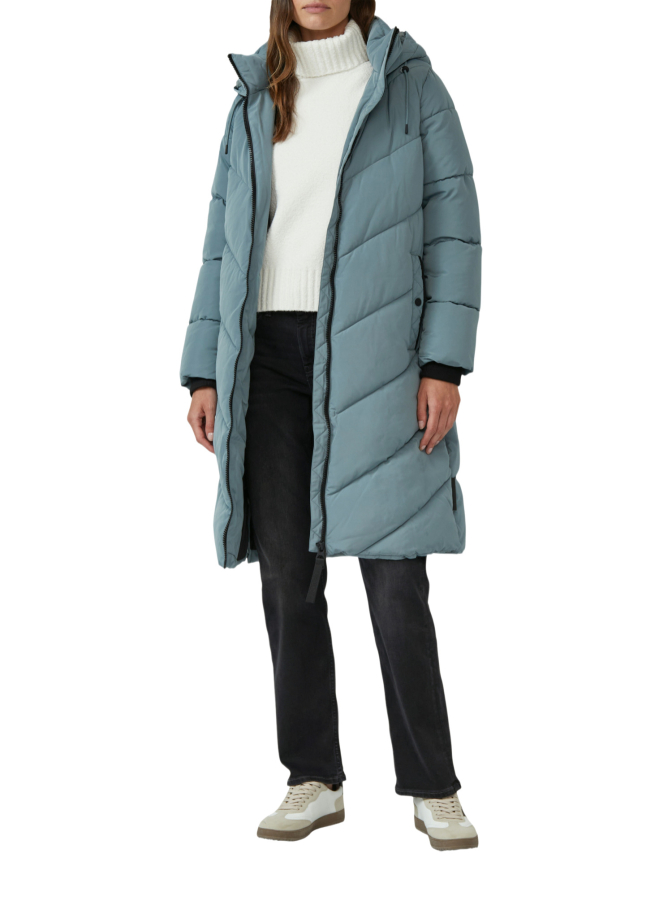 s.Oliver RED LABEL Steppmantel mit Teddyplüsch-Kapuze bei Robert Ley