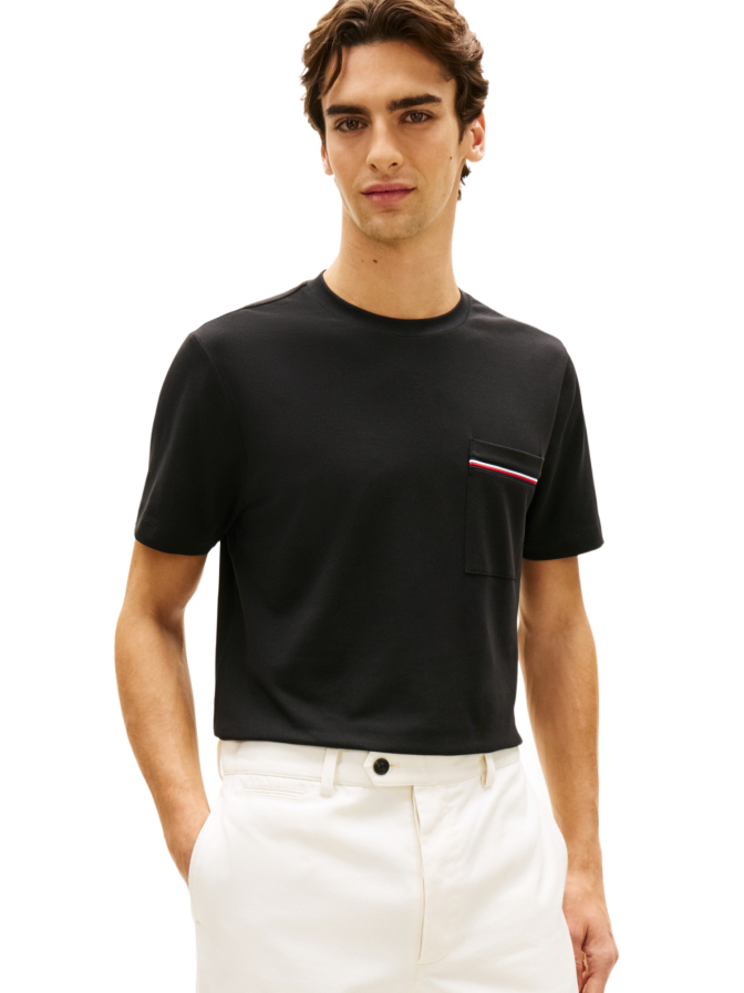 Tommy Hilfiger T-Shirt aus Piqué-Jersey bei Robert Ley