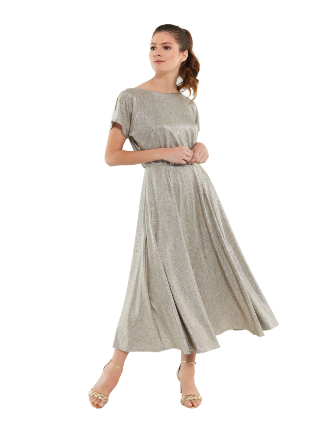 Swing Cocktailkleid aus Satinchiffon bei Robert Ley