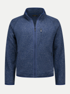 NZA New Zealand Auckland Fleecejacke mit Reißverschluss 2674-INK BLUE MELANGE bei Robert Ley