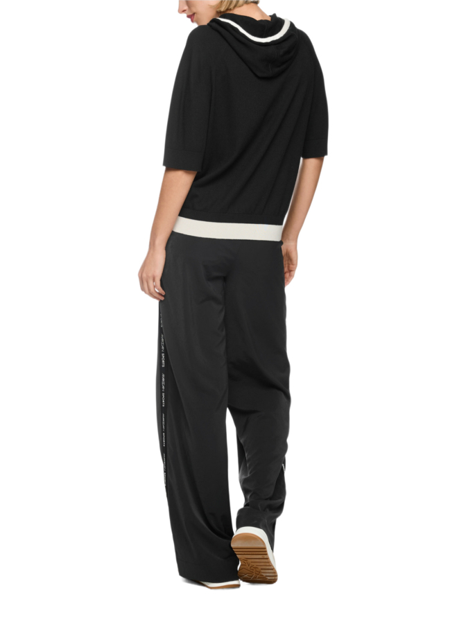 Marc Cain Feinstrick-Hoodie mit Kontrastdetails bei Robert Ley