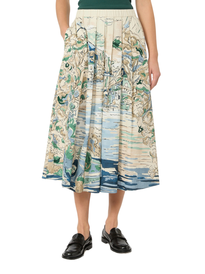 Weekend Max Mara Plissierter Popeline-Rock WKDADEPTO bei Robert Ley