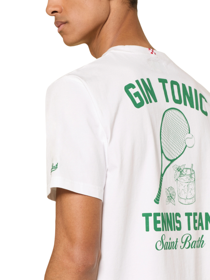 MC2 Saint Barth T-Shirt mit Tennis Backprint bei Robert Ley