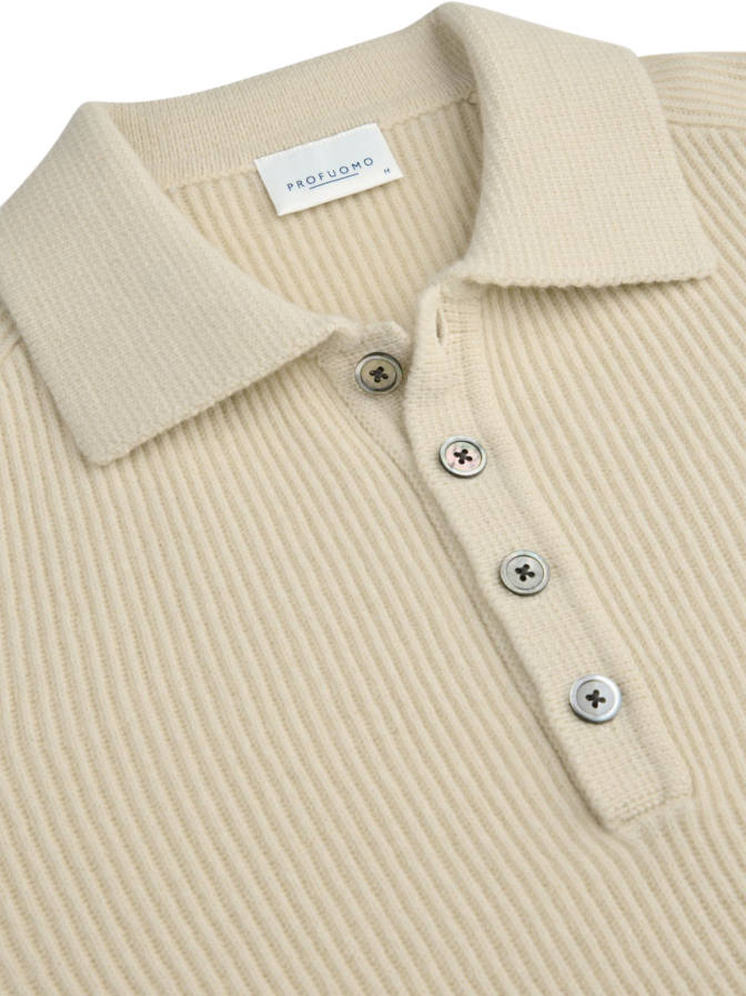 PROFUOMO Polo-Shirt Heavy Wolle bei Robert Ley
