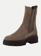 Tamaris Chelsea Boots mit Blockabsatz 378-TAUPE SUEDE bei Robert Ley