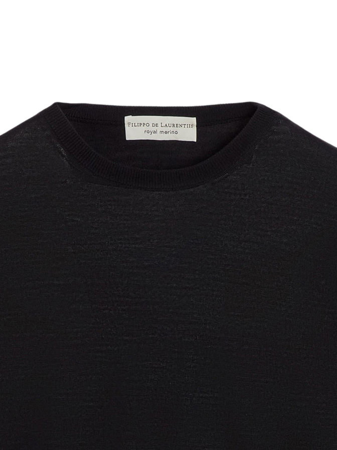 Filippo De Laurentiis Rundhalspullover in 100% Merino bei Robert Ley