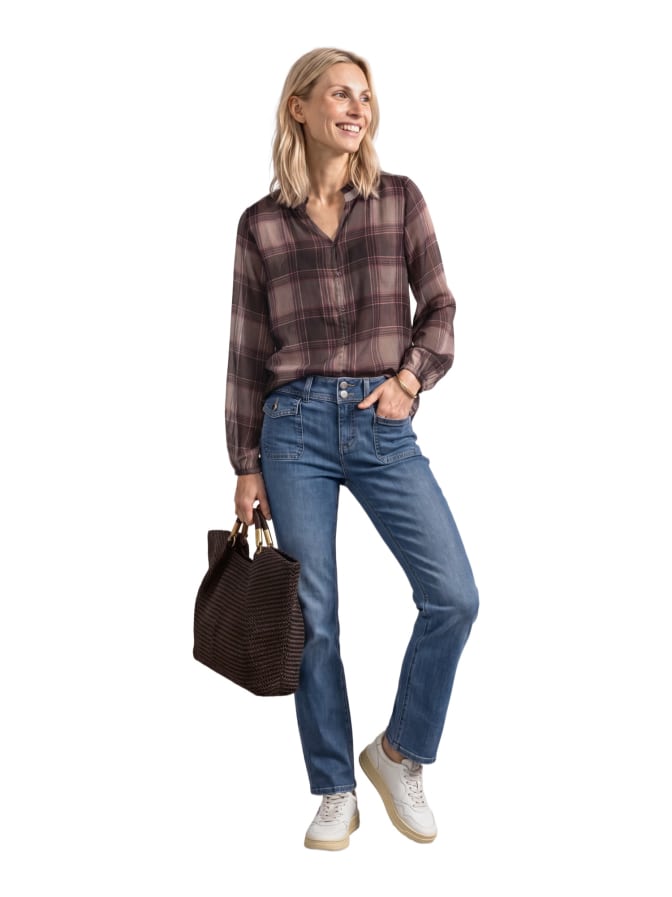 Street One Tunika Bluse kariert bei Robert Ley