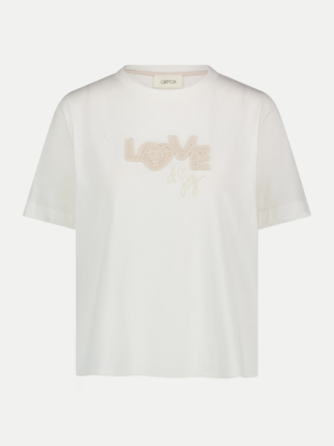 Cartoon T-Shirt mit Schriftzug bei Robert Ley
