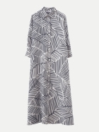 ROSSO35 Hemdkleid aus Leinen 887-dark grey bei Robert Ley