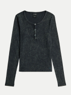 G-STAR RAW Langarmshirt mit Henley- Ausschnitt J320-dk legion blue gd bei Robert Ley