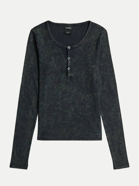 G-STAR RAW Langarmshirt mit Henley- Ausschnitt bei Robert Ley