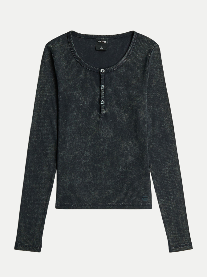 G-STAR RAW Langarmshirt mit Henley- Ausschnitt bei Robert Ley