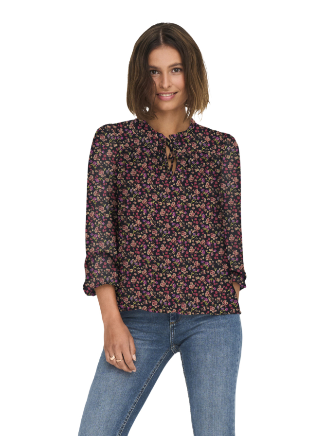Only Gemusterte Bluse bei Robert Ley