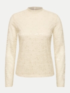 Street One Gemustertes Shirt mit Turtleneck 17931-pure beige bei Robert Ley