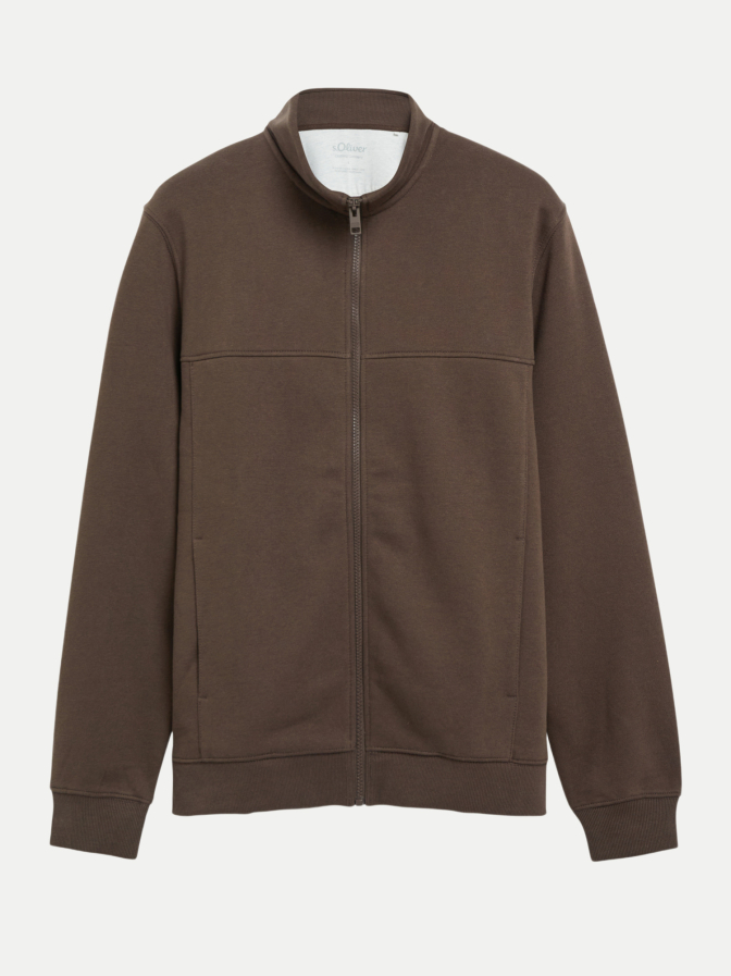 s.Oliver RED LABEL Sweatshirt Jacke mit Stehkragen bei Robert Ley